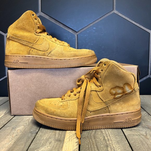 Nike Other - ~Used W/O Box! Youth Nike Air Force 1 High Wheat Sneakers Size 5.5Y